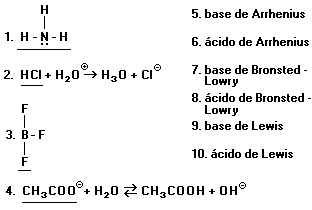 20 Segundo Arrhenius, Brönsted-Lowry e Lewis, uma base é, respectivamente: a) fonte de OH em água, receptor de OH, doador de 1 elétron.