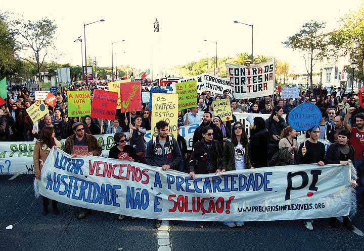 > Precários, mas inflexéveis A ascensão de um novo movimento social em Portugal Por Dora Fonseca, Universidade de Coimbra, Portugal Protestos do Proletariado inflexível.