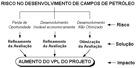 difundida também na fase de desenvolvimento de campos, porque nesta fase estão inseridos os maiores investimentos no projeto. Demirmen [2001] define três tipos de risco (Figura 2.