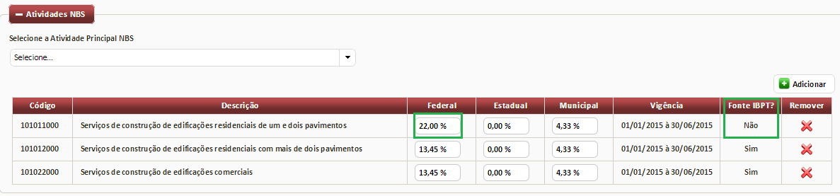 3 Pesquisar ; ou, então, caso o prestador deseje visualizar todas as atividades disponíveis, deve clicar diretamente nesse botão Pesquisar.