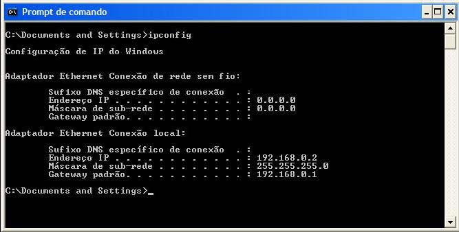 2 Se seu dispositivo de rede (roteador, modem, etc.) estiver configurado como s ervidor DHCP, o TIP 100 irá receber o IP fornecido par a a porta WAN.