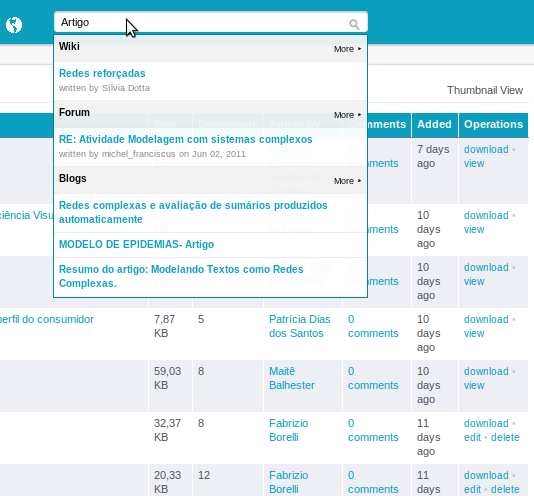 6 Satisfação Subjetiva Apesar de não haver suporte a erros e/ou haver dificuldades para excluir um arquivo, a interface é agradável e o sistema possui uma boa usabilidade.