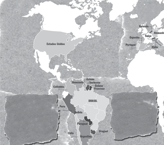 Rotas internacionais do trfic adolescentes para fins de e ex REGIÃO NORTE Amazonas: Espanha, Alemanha, Venezuela, Colombia, Guiana Francesa, Suriname, Holanda Acre: Bolívia, Venezuela, Peru Pará: