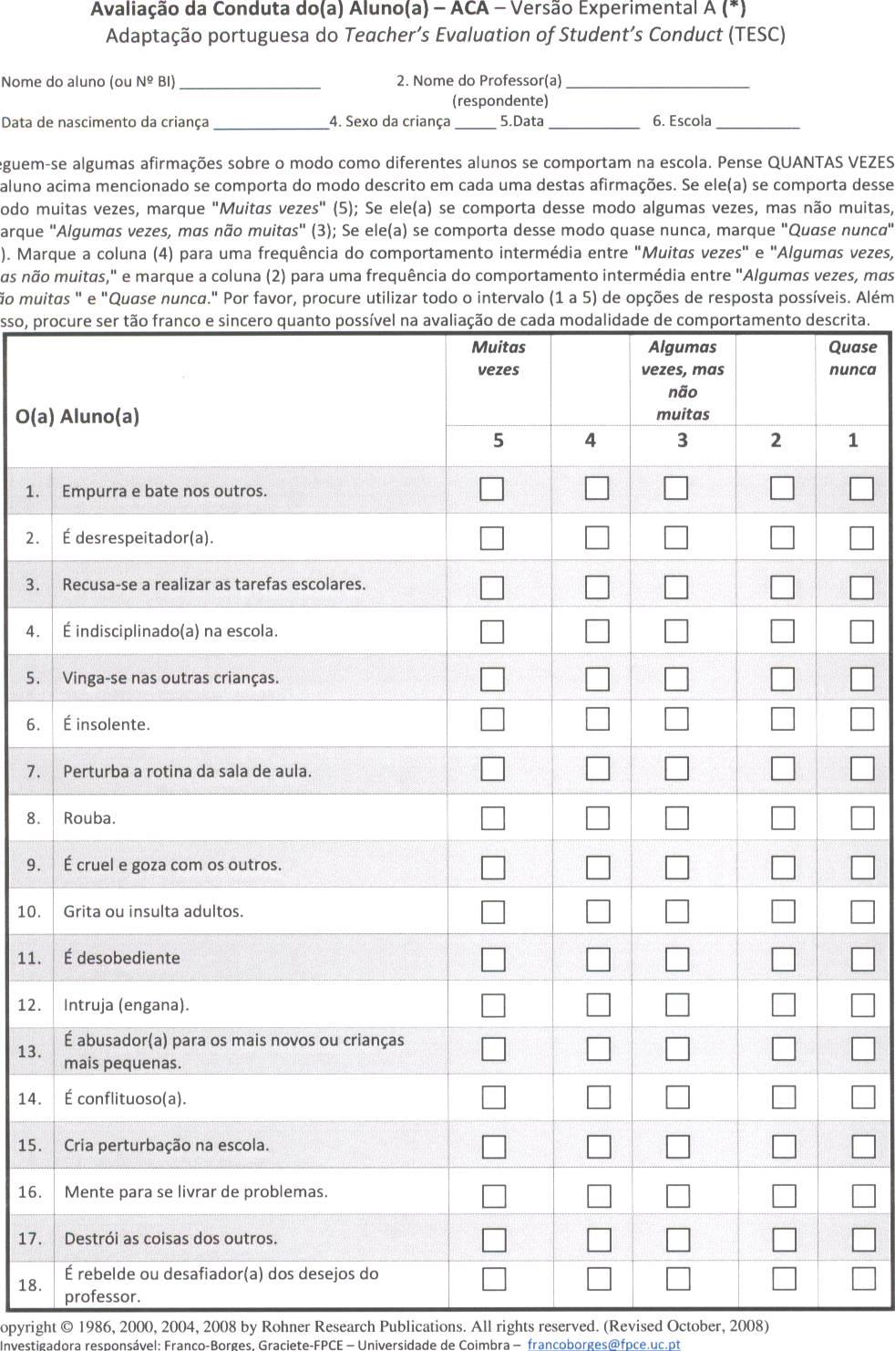 MESTRADO EM PSICOLOGIA PEDAGÓGICA