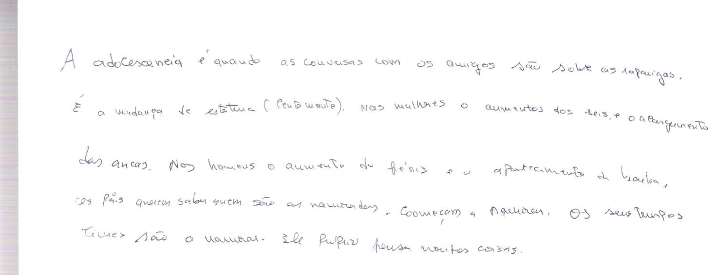 E EU SOU UM ADOLESCENTE.