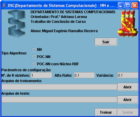 43 Capítulo 5 Experimentos Durante este trabalho, foi desenvolvida uma ferramenta para treinamento e avaliação de técnicas de aprendizagem de máquina, de forma que fosse possível a realização de uma