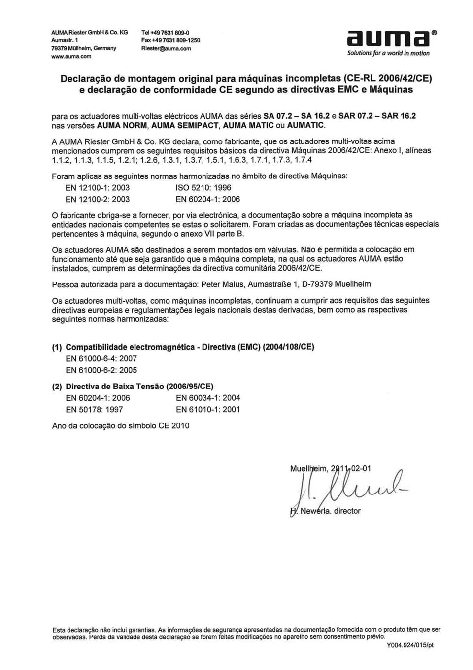 AM 01.1/AM 02.1 Certificados 15.