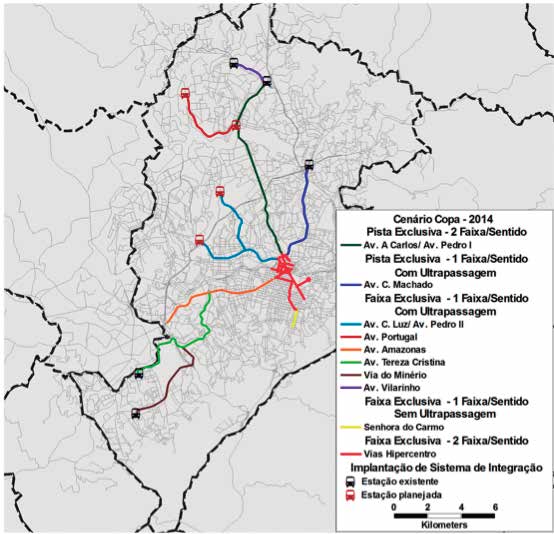 Plano de Mobilidade Urbana de Belo Horizonte Relatório Final 61 Para viabilizar a operação troncal desses corredores também é prevista a implantação de terminais em complementação àqueles já