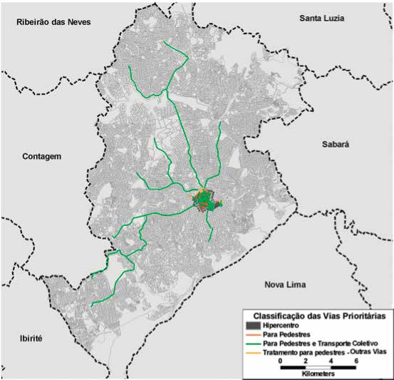 82 Plano de Mobilidade Urbana de Belo Horizonte Relatório Final HORIZONTE 2014 Nas figuras a seguir, são apresentadas as vias