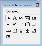 Bertolo Fase #3: VBA do Excel Avançado 240 Lição 6: Adicionando Controles aos UserForms A Caixa de Ferramentas do Userform A Caixa de Ferramentas para userforms é chamada barra de ferramentas Caixa