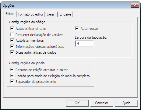 Bertolo Lições de VBA do Excel 37 O que está acima também mostra o setup (configuração) necessário para os exercícios da lição