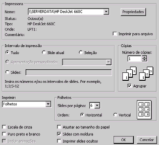 Ocultando slides no telão/impressão Nem sempre você quer ou precisa exibir ou imprimir um slide específico. É muito fácil escondê-lo nestes casos. 1.