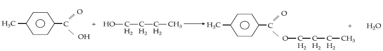 Acetato de etila, fórmula estrutural simplificada: CH 3-COO-CH 2CH 3, fórmula molecular: C 4H 8O 2,