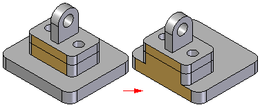 Montagem do Solid Edge Manutenção de relações de montagem Por padrão, o Solid Edge mantém as relações com as quais você posiciona a peça.