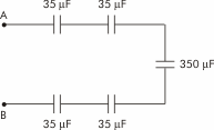 85. Calcule o capacitor equivalente entre os pontos A e B para as seguintes associações.