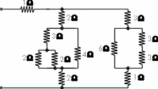 e) os resistores estão em paralelo e a resistência equivalente vale 1 ohm. 121.