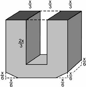 02) A figura mostra a maquete do depósito a ser construído. A escala é 1 : 500, ou seja, 1cm, na representação, corresponde a 500 cm na realidade.