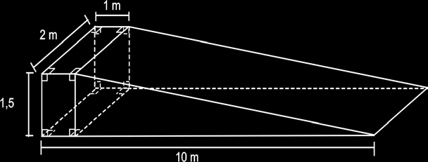 Então o volume do objeto imerso é: a) 1400 cm 3 b) 1120 cm 3 c) 1800 cm 3 d) 5600 cm 3 e) 1600 cm 3 15) Para a colocação de uma estátua foi necessário construir um pedestal de concreto com a forma da