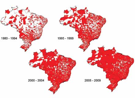 38 Epidemia de VIH nos países de língua oficial portuguesa O número de municípios brasileiros com pelo menos um caso de SIDA cresce ao longo dos anos (Figura 1), e passou de 57,5% em 1998 para 87% em