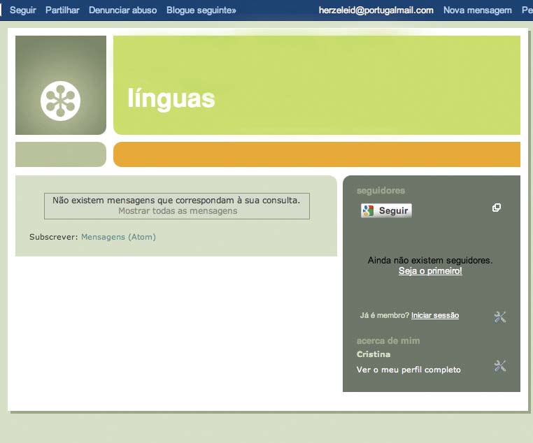 0 Diário Lexical 12. A Cristina publicou um comentário no blogue sobre alguns dos professores de línguas que teve. Leia-o.