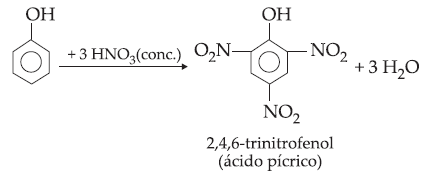 31 (PUC-Campinas-SP) Quando o tolueno reage com mistura de ácidos nítrico e sulfúrico concentrados e a quente, deve-se obter: a) orto-nitrotolueno. b) meta-nitrotolueno. c) para-nitrotolueno.