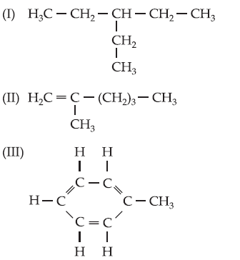 07 (ITA-SP) Considere os compostos orgânicos: Qual das afirmações é verdadeira? a) (II) é isômero de (III). b) Reagindo (II) com Cl 2, poderemos ter uma reação de substituição.