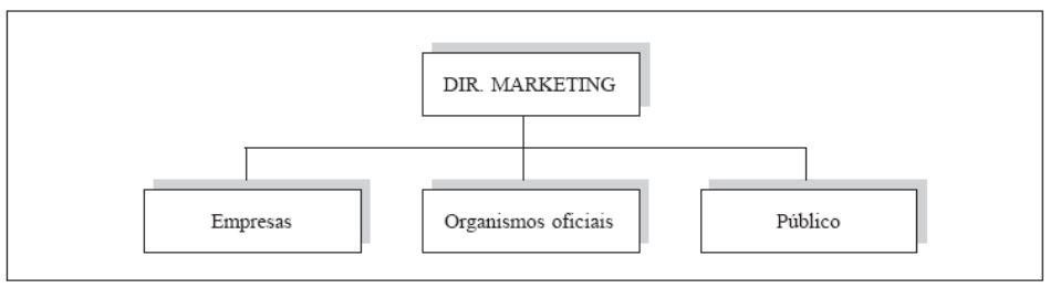 Introdução à gestão Contabilidade e administração Departamentalização por cliente: empresas que comercializam