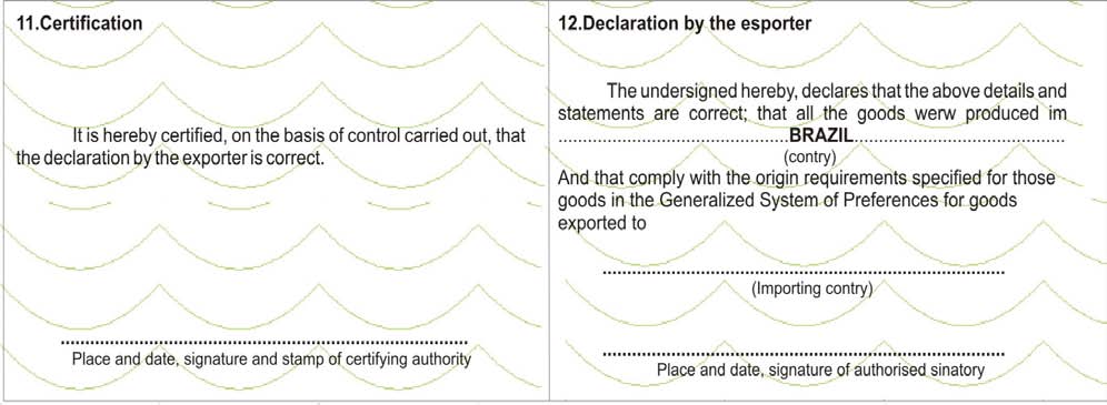 linha central do quadro); e data, carimbo da empresa exportadora e assinatura do exportador (linha inferior do quadro) (Figura 04).