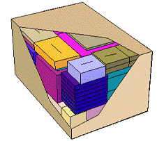 gráficos 3D a cores, que podem ser utilizados durante os trabalhos de