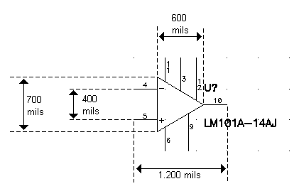 Uma forma é observar o tamanho de outros componentes em relação ao grid visível de 400 mils (padrão).