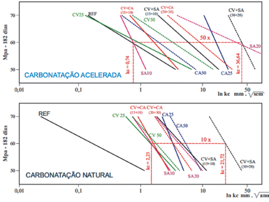 , 2003) Esse comportamento se reflete nas propriedades relacionadas com a durabilidade, tendo em vista que cada tipo ou teor de pozolana confere estrutura dos poros específica, resultando em efeitos