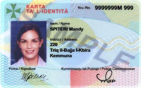 Passaporte (Passaport) Número de Identificação Pessoal () 20