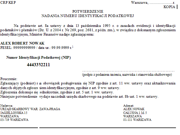 Decisão (NIP-4) para emitidos ao abrigo da legislação aplicável até 31 de agosto de 20