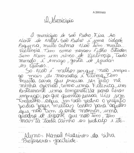 O municipio de Saõ Pedro. Fica Ao Norte de Natal. Saõ Pedro é uma cidade Pequena, muito calma Não tém muita violênçia.