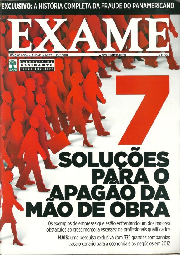 Escassez de profissional qualificado no Brasil Praticamente metade das 335 empresas pesquisadas confirmam que a principal dificuldade atual para contratar é não encontrar candidatos com a experiência