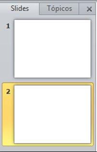 Transições - Adicionar uma transição a um slide 1. No painel que contém as guias Estrutura de Tópicos e Slides, clique na guia Slides. 2.