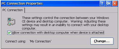 Sistema operacional Windows CE.NET Capítulo 5 4. Clique em OK na barra de título.