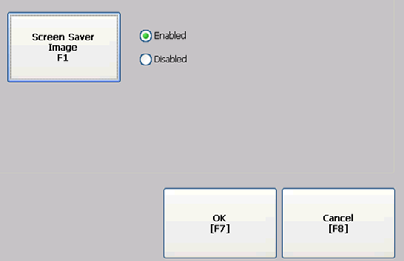 Modo de configuração Capítulo 4 Configurar o protetor de tela O protetor de tela do terminal é ativado após um período inativo, utilizando uma intensidade específica.