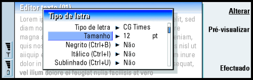 210 Office do Microsoft Word só podem ser vistos. Para obter informações sobre outras conversões de formatos de ficheiro, consulte o guia do PC Suite no CD-ROM incluído no pacote de venda.