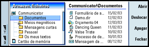 Procurar e ver um slide 1 Prima a tecla Menu e seleccione Ferramentas > Ir para slide. Abre-se uma lista dos slides da apresentação. 2 Vá para o slide pretendido com a tecla de setas.