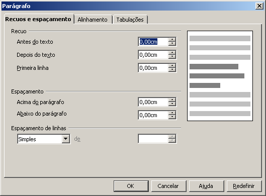 Posição Formata o espaçamento entre os caracteres, escala e posição do texto na linha com o recurso de prévisualização.