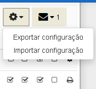 25 Importar ou exportar um arquivo de configuração É possível exportar o painel do PrintMe Mobile como um arquivo CSV, para que possa fazer várias alterações rapidamente de uma só vez.