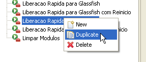 Capítulo B6 Figura B6.28. Para liberação, via Cheat-Sheets ou atalho External Tools, o projeto principal deve estar em foco. Este problema pode ocorrer porque, como descrevemos na Figura B6.