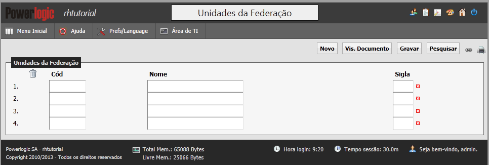 Implementando o Padrão "Manter Classe" - Personalização de Leiaute Assim como no caso da pele, o próprio leiaute mais abrangente da aplicação pode ser personalizado ao gosto e necessidade de cada