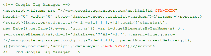 Google Tag Manager - Container Container: 1 código