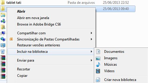 Bibliotecas é um item muito cobrado pela banca CESPE Uma das novidades do Windows 7 são as Bibliotecas.