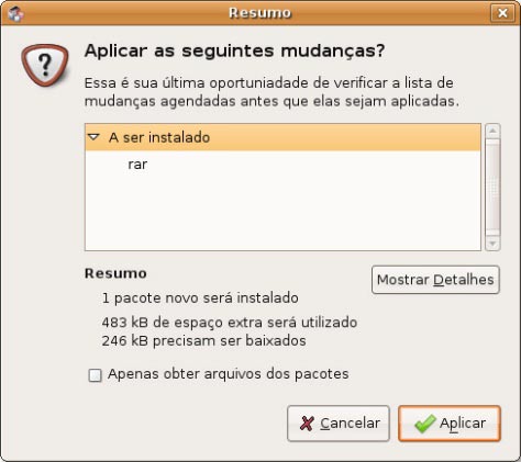 Você pode instalar, remover, configurar ou atualizar pacotes, navegar, filtrar e procurar pela lista de pacotes disponíveis, gerenciar repositórios, ou atualizar o sistema inteiro.