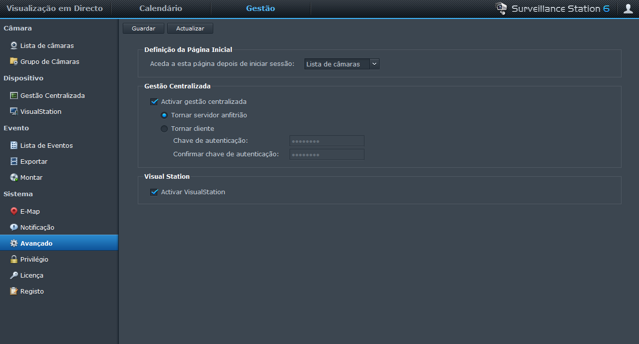 Guia do Utilizador da Synology RackStation Utilizar o E-Map Pode adicionar, editar e eliminar e-mapas no Sistema > E-Map em Gestão.