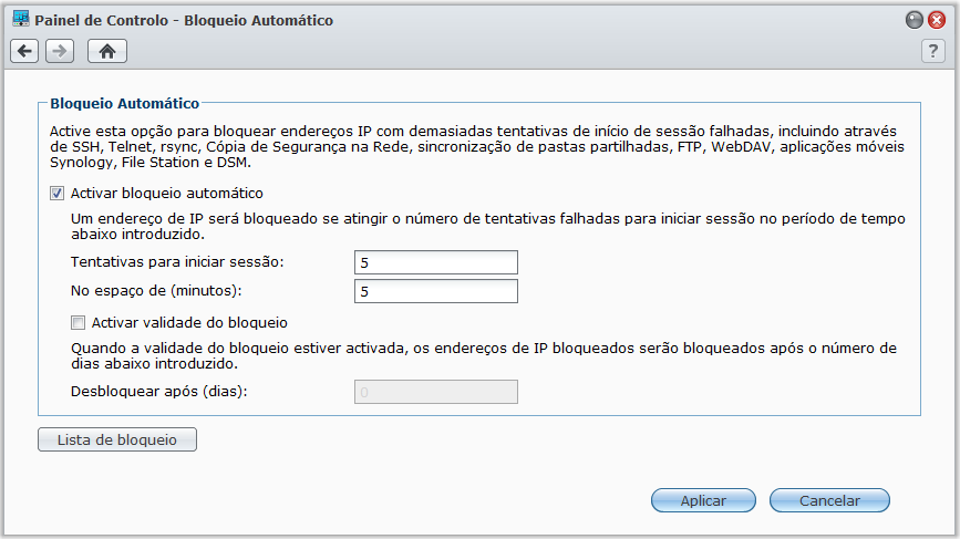 Para criar uma regra de controlo de tráfego: Guia do Utilizador da Synology RackStation 1 Clique no separador LAN, Bond (apenas para modelos com múltiplas-lan), PPPoE ou Sem fios, dependendo do tipo