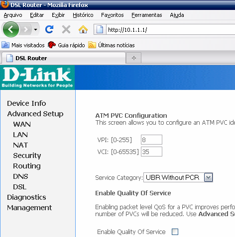 Clicar em Advanced Setup Apagar as